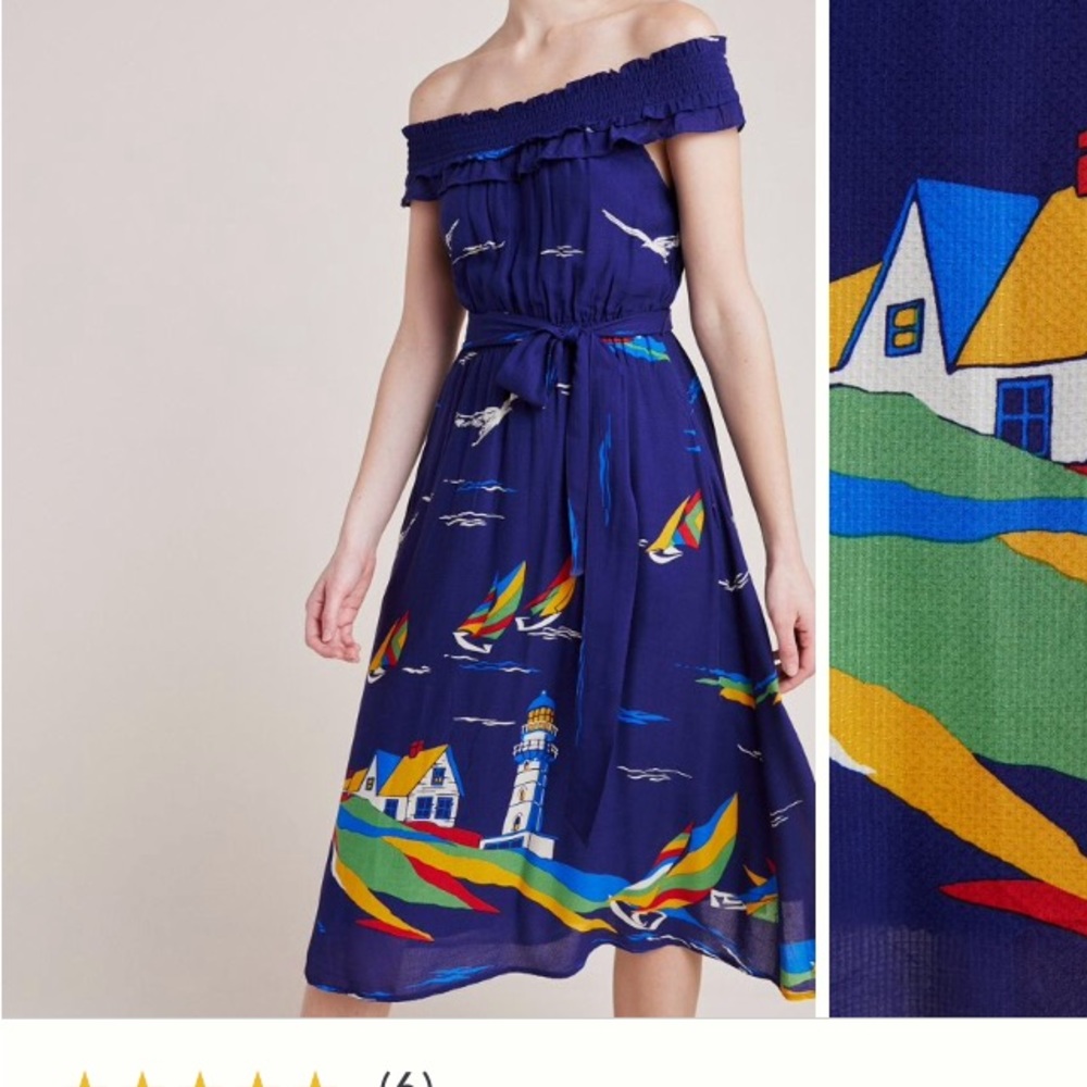 Anthropologie Colloquial lighthouse dress